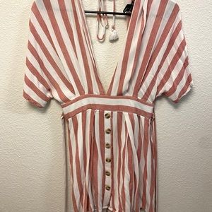 Pink stripe dress